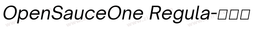 OpenSauceOne Regula字体转换 OpenSauceOne Regula字体转换
